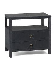 2 Drawer Raffia Table | Marshalls