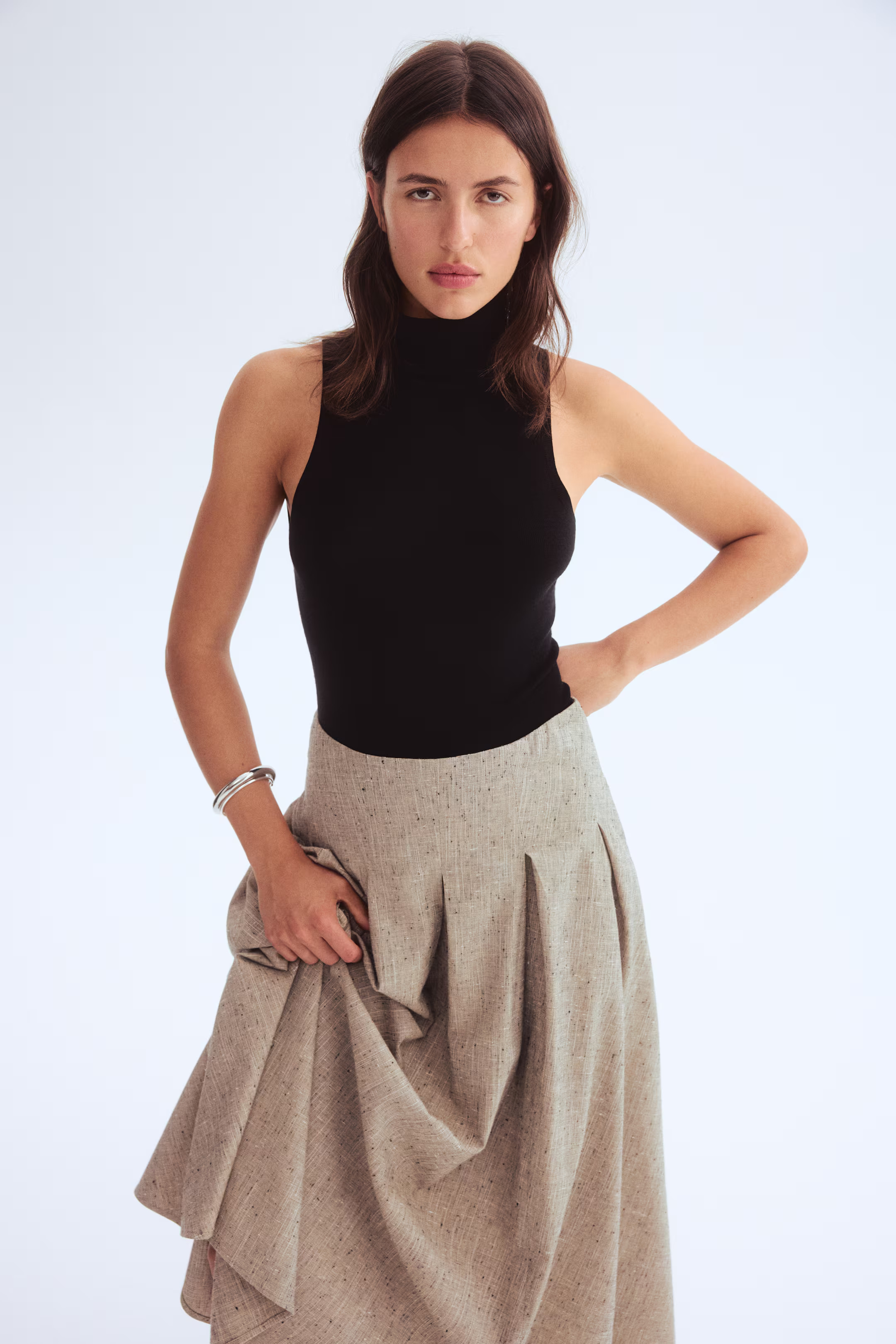 Polo-neck wool top - Black - Ladies | H&M GB | H&M (UK, MY, IN, SG, PH, TW, HK)