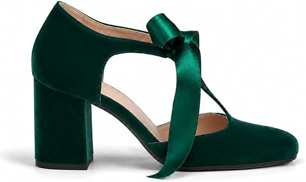 Marc Ford Mary Jane Heels for Women Dressy Pumps Vintage Shoes | Amazon (US)