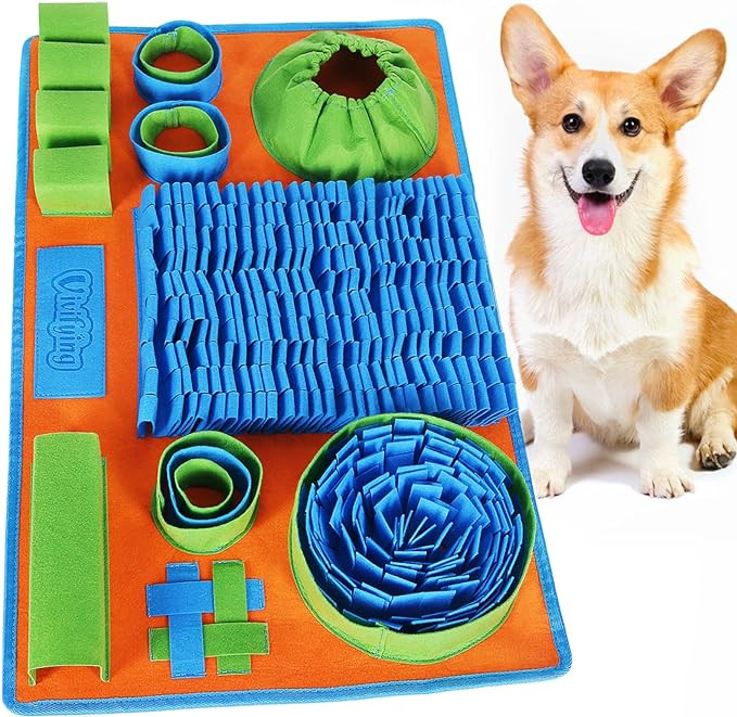 Vivifying Snuffle Mat for Dogs, Interactive Dog Puzzle Toy for Boredom and Mental Stimulation, En... | Amazon (US)