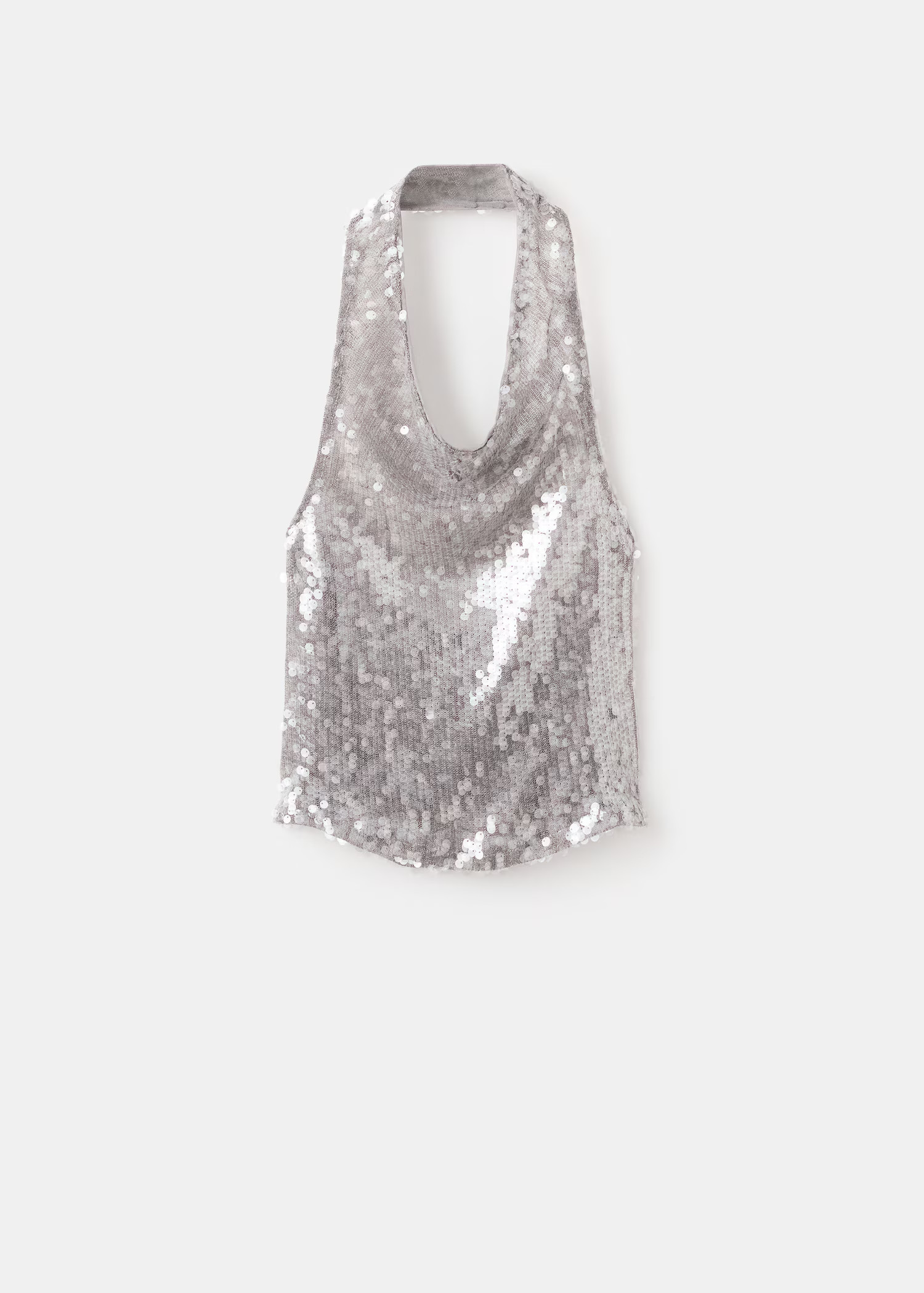 Sequin top with cowl neckline - Women | MANGO USA | Mango (US/MX/AU)