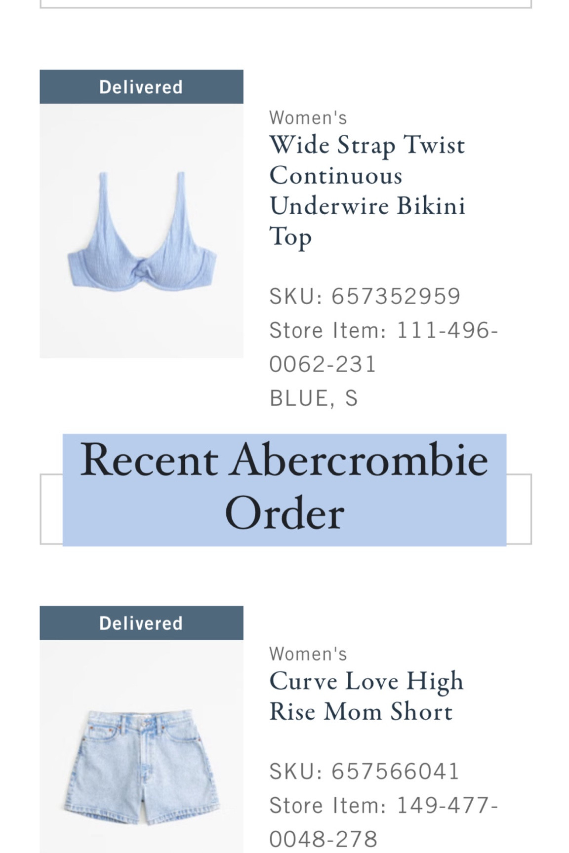 Recent AF order that I shared in stories! Shorts are true to size. If in between I’d size down! 