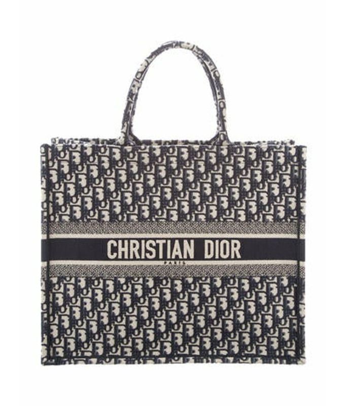 Christian Dior 2018 Oblique Book Tote Navy Christian Dior 2018 Oblique Book Tote | The RealReal
