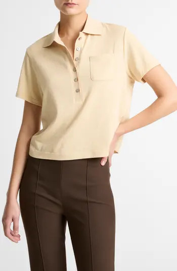 Pocket Crop Cotton Polo | Nordstrom