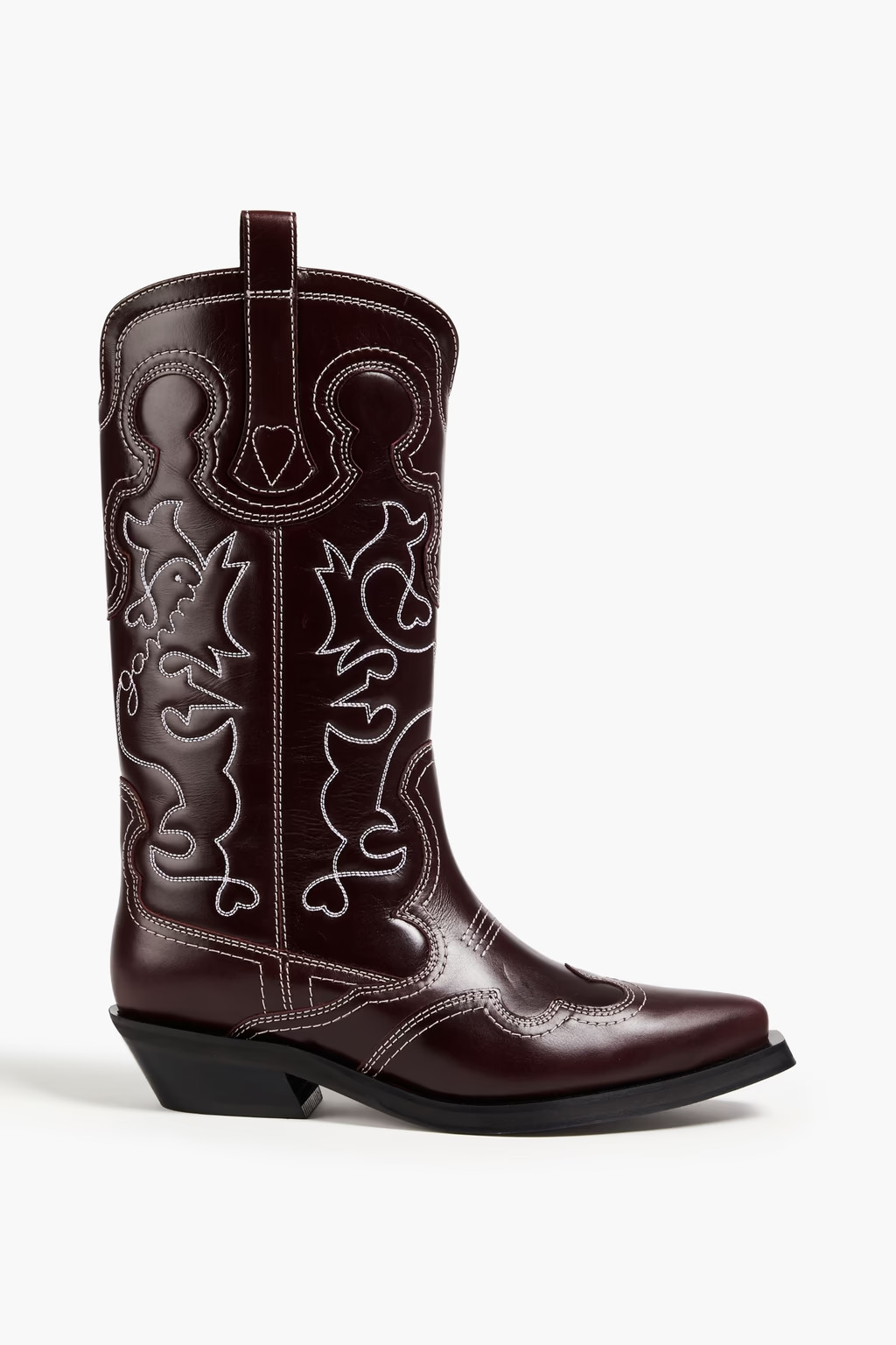 Embroidered leather western boots | The Outnet (APAC)