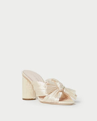 Penny Almond Pleated Bow Heel | Loeffler Randall