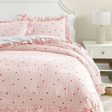 Dancing Hearts Duvet Cover | Pottery Barn Teen
