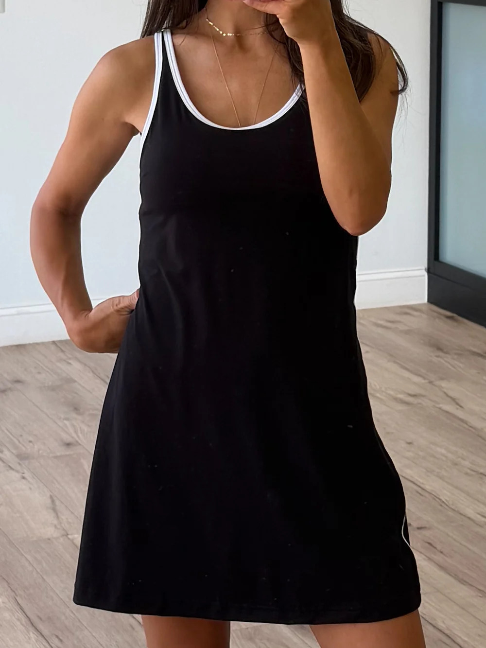 Clubhouse Active Tennis Dress | Black | Shop Talulah