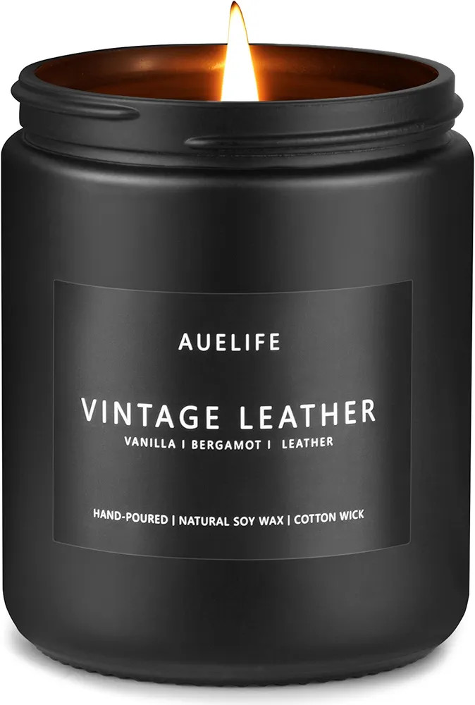 Scented Candles for Men | Vintage Leather Scented Candle - Candle for Men, Men Candles for Home S... | Amazon (US)
