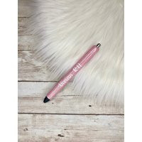 Light Baby Pink Custom Papermate Inkjoy Gel Pen, Glitter Pen Custom, Epoxy, Inkjoy, Personalized | Etsy (US)