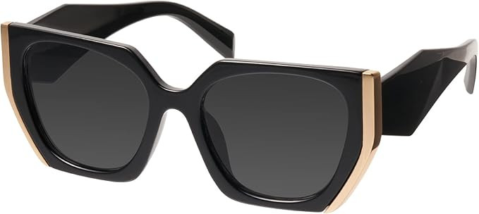 mosanana Square Cat Eye Sunglasses for Women Trendy Geometric Style Model-COCO | Amazon (US)