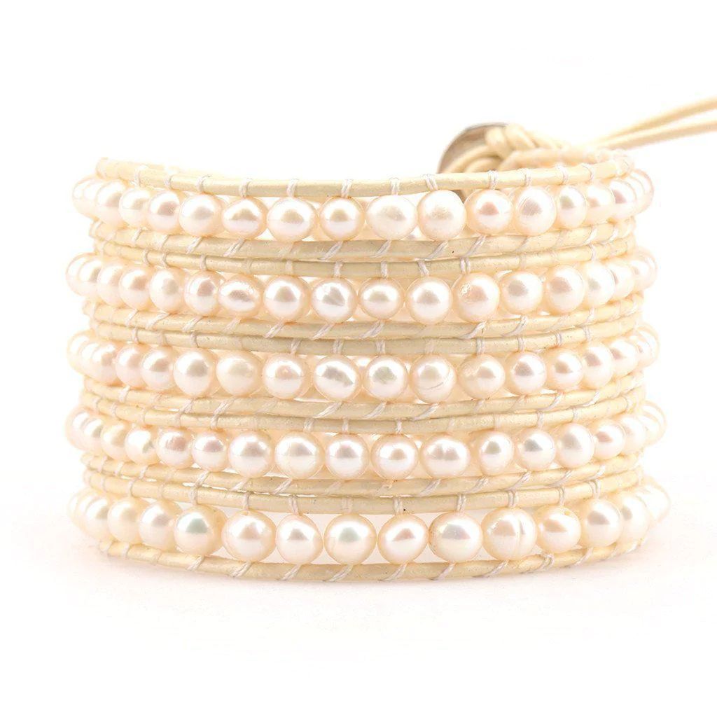 Freshwater Pearls on Ivory (SAMPLE) | Victoria Emerson