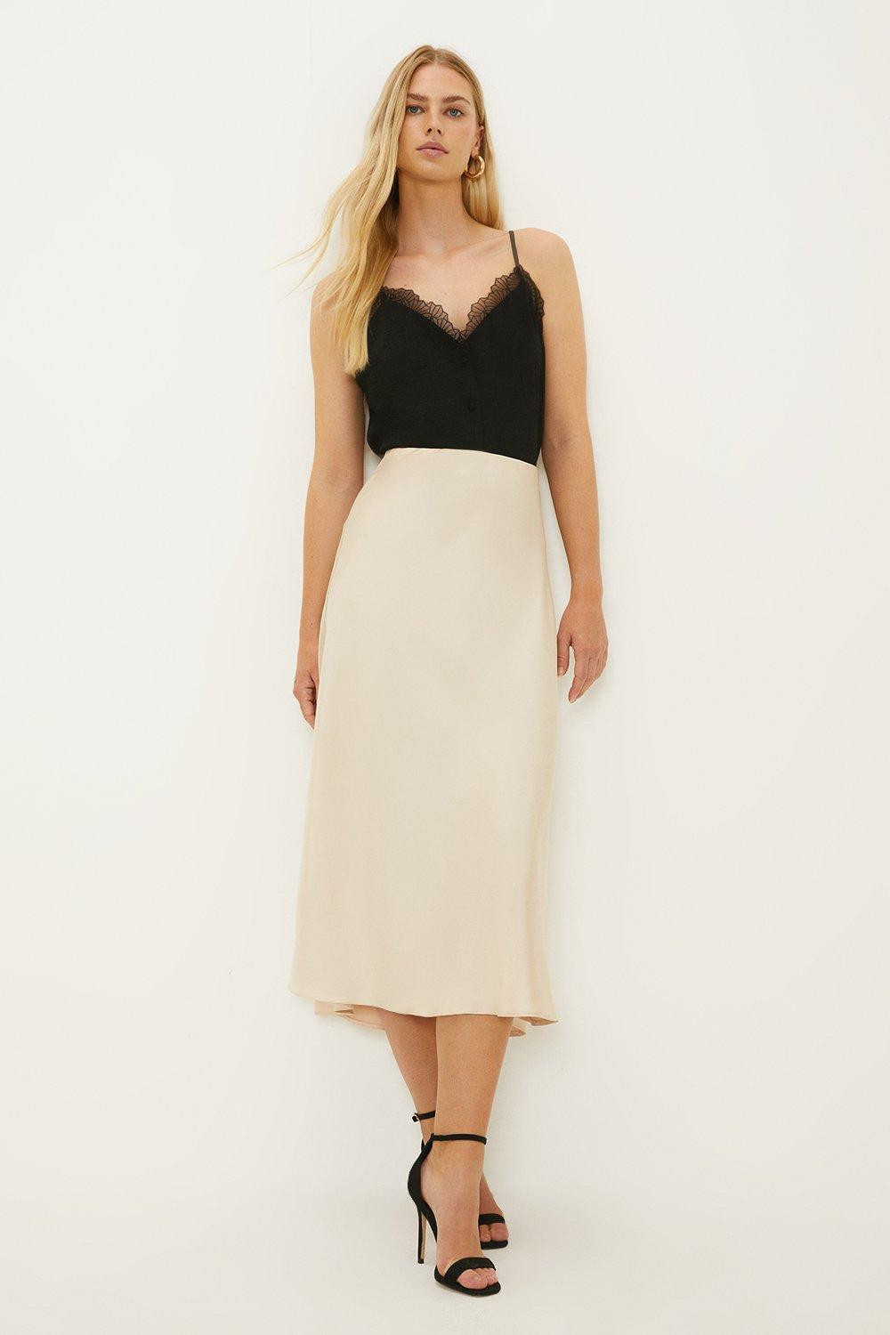 Skirts | Plain Satin Bias Midi Skirt | Oasis | Oasis UK & IE