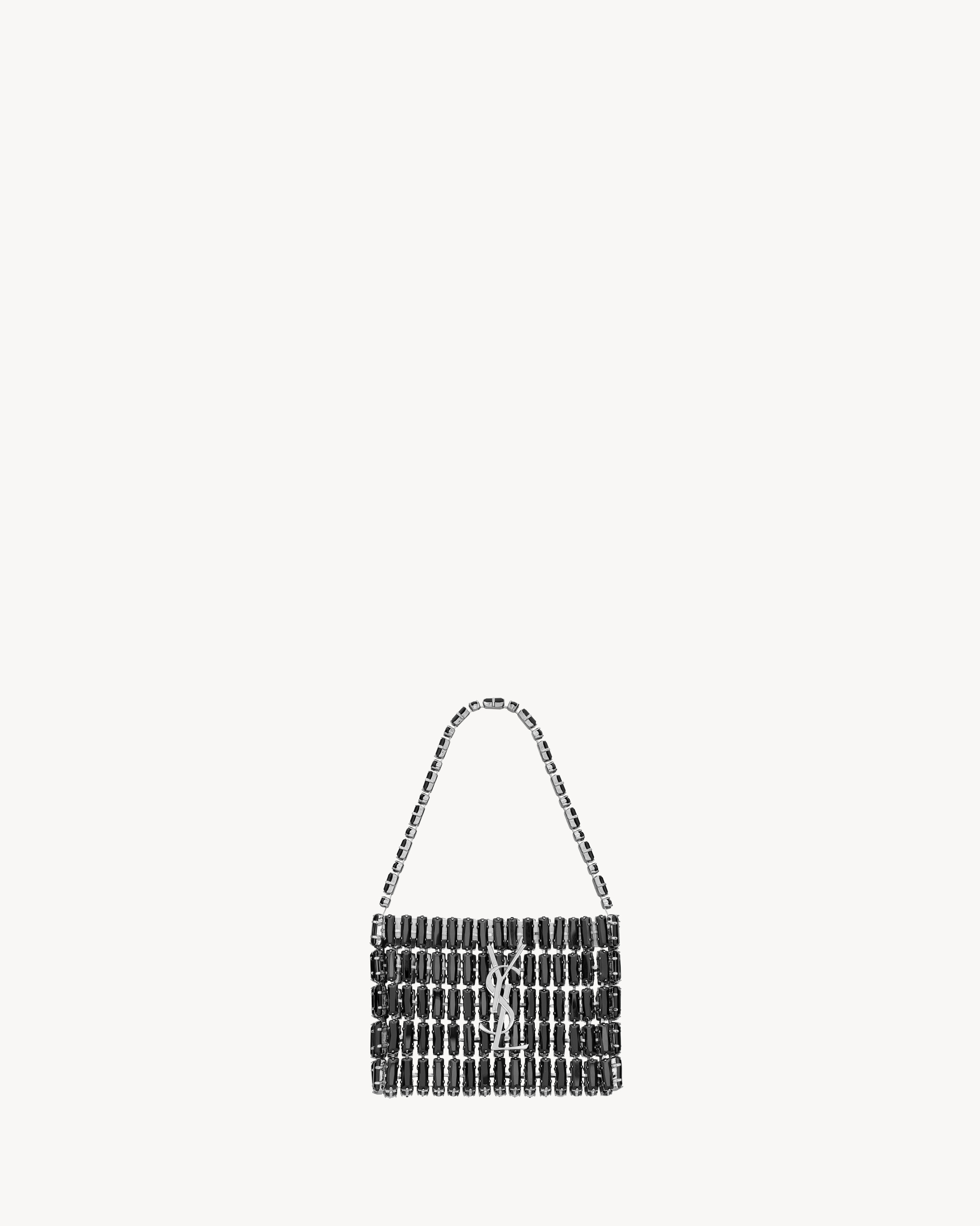 Saint Laurent Micro Evening Bag In Crystals - Black - Women - One Size | Saint Laurent Inc. (Global)