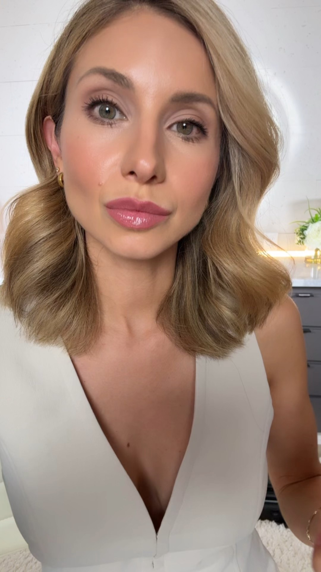 Neutral glam meets timeless style ✨ Sharing my go to lip combo and chic accessories that elevate every look.

💄 Lip Combo
• Dior Contour Lip Liner - Nude Ribbon 
• Clinique Pop Shine Lipstick - Nude Pop 
• Jane Iredale Colorluxe Lip Glaze - Flush 

What I’m Wearing 
• Wilfred Attire Vest from Aritzia
• Michele Watch 

#LTKBeauty #LTKOver40 #LTKPetite