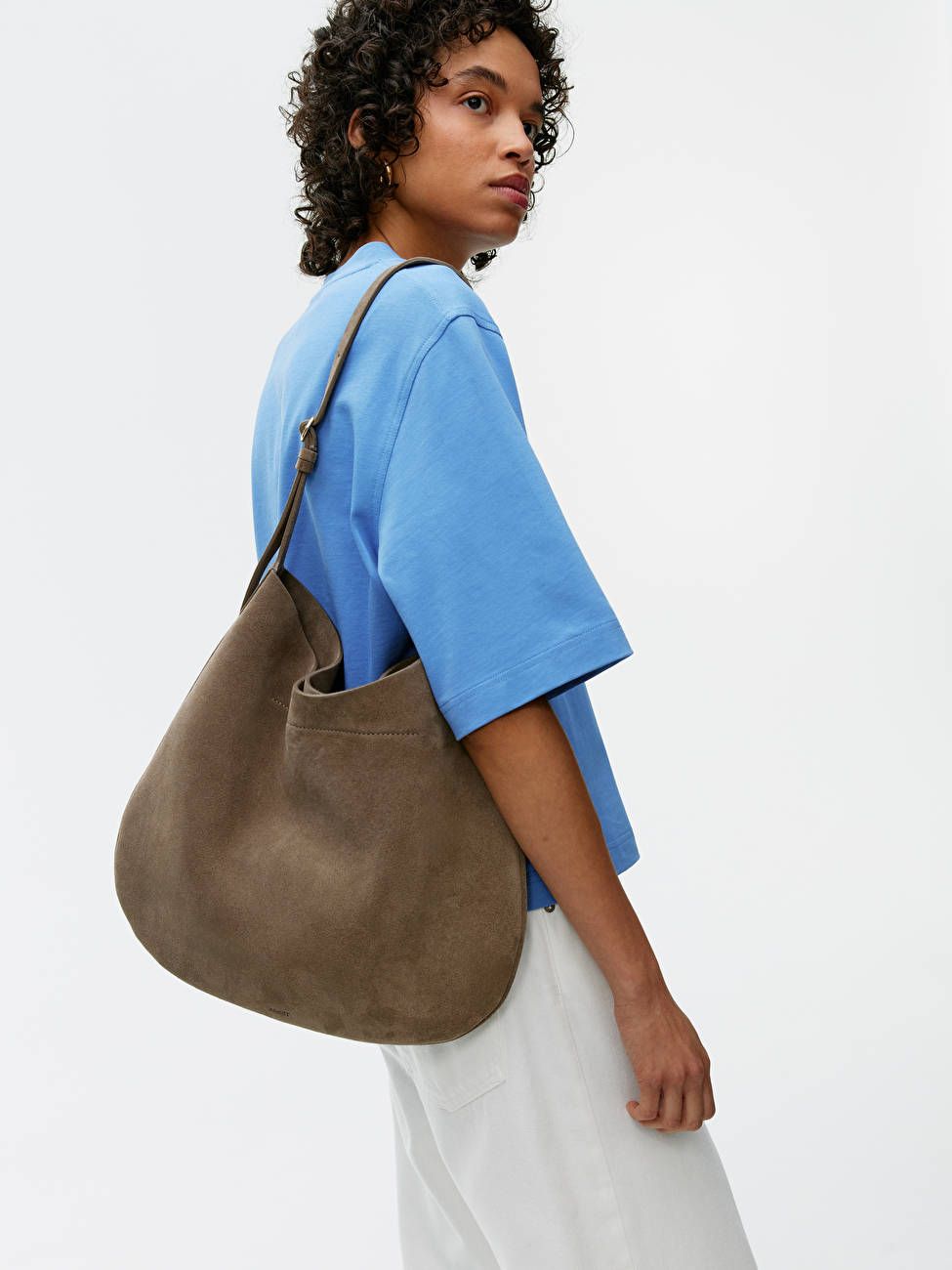 Suede Shoulder Bag | ARKET (US&UK)