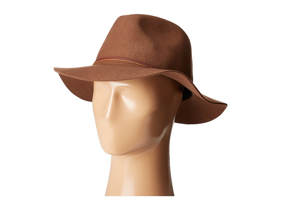 Brixton - Wesley Fedora (Dark Tan) Traditional Hats | Zappos