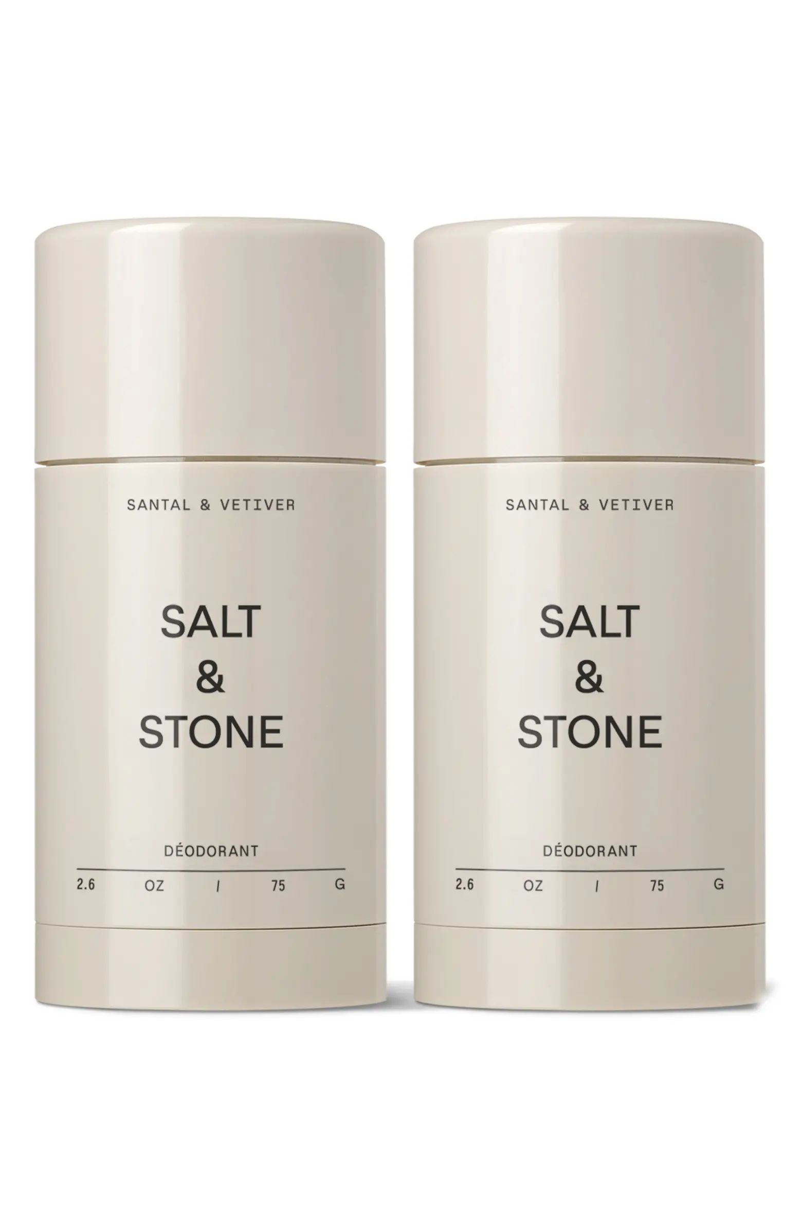 SALT & STONE Santal & Vetiver Deodorant Duo $40 Value | Nordstrom | Nordstrom