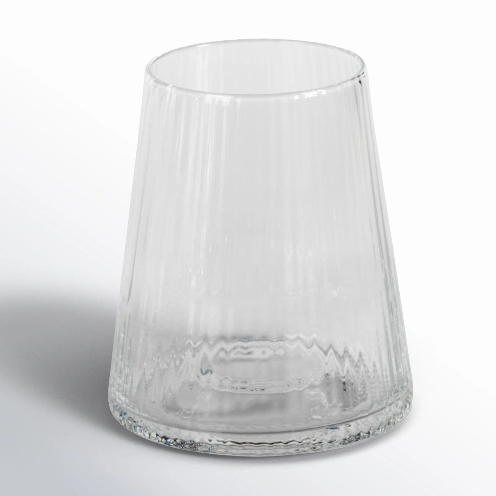 Claro Taper Up Textured All Purpose Glasses (Set of 4) | Wayfair North America