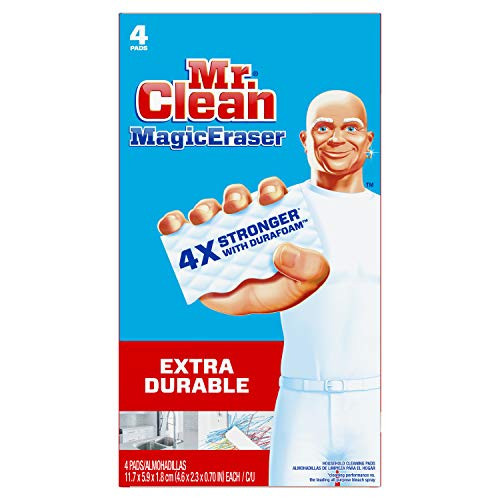 Mr. Clean Magic Eraser Extra Durable, Cleaning Pads with Durafoam, 4 count | Amazon (US)