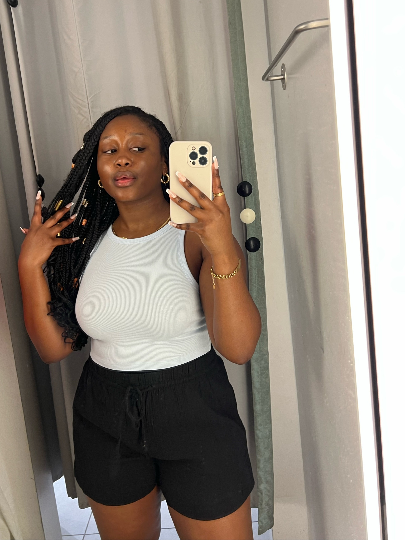 All in the basics! 

Blue ribbed cropped top 
Black drawstring shorts 

#LTKSeasonal #LTKfit #LTKunder50