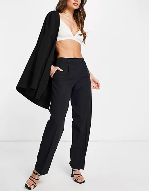 ASOS DESIGN everyday slouchy boy pants in black | ASOS (Global)