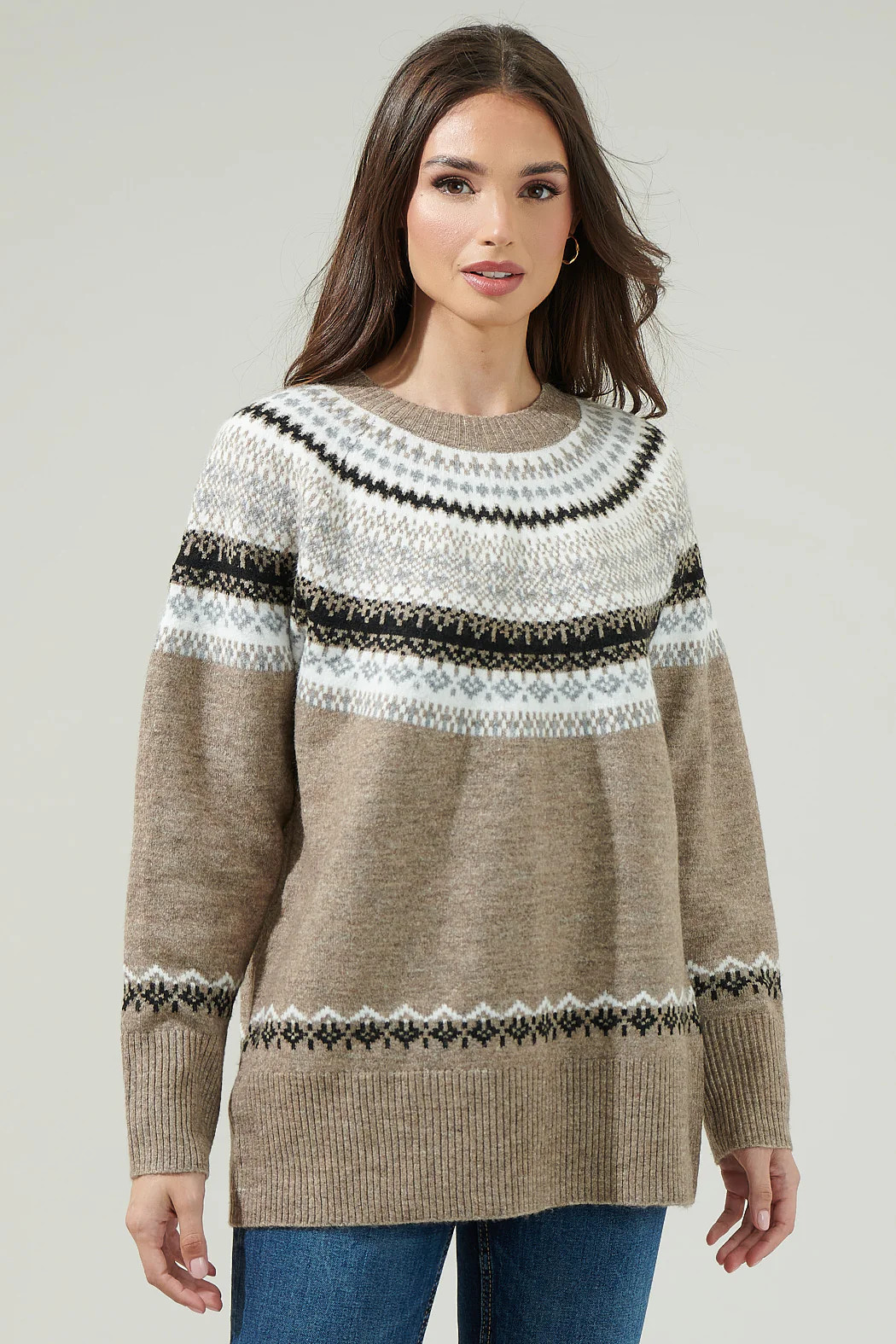 McNeal Fair Isle Crewneck Sweater | Sugarlips