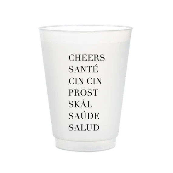 Cheers Frost Flex Cups Frost Flex Party Cups Shatterproof - Etsy | Etsy (US)