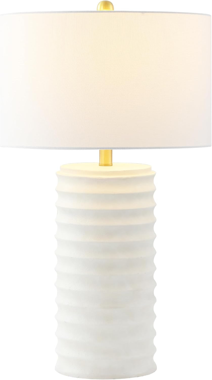 SAFAVIEH Melina Table Lamp Set of 2, 28.5" Modern Bone TBL4121B-SET2 | Amazon (US)