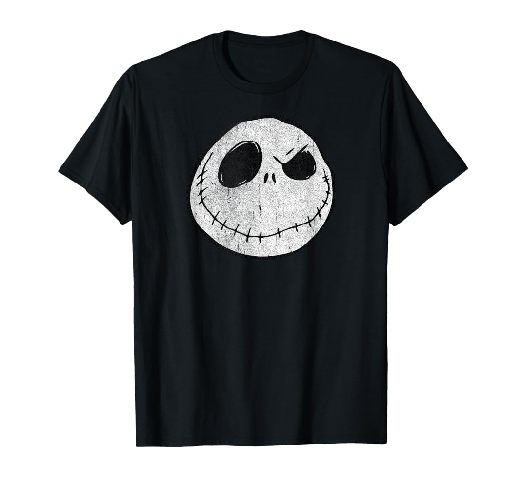 Amazon.com: The Nightmare Before Christmas - Jack Skellington Face T-Shirt : Clothing, Shoes & Je... | Amazon (US)