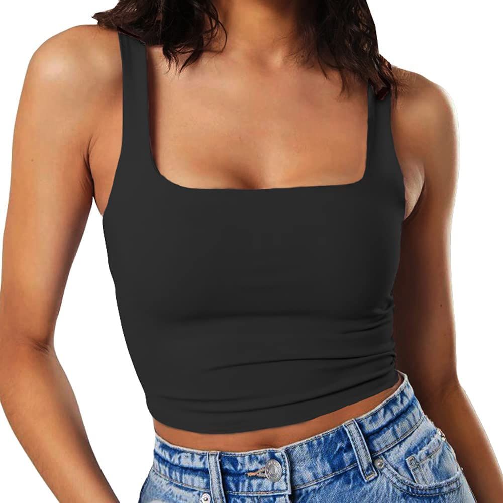 Artfish Women's Casual Crop Top | Amazon (US)