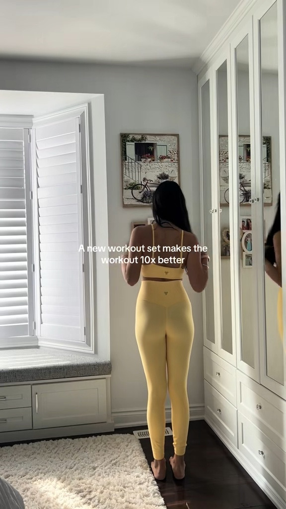 The perfect butter yellow workout set from Aritzia💛 

#LTKspring #LTKsummer #LTKcanada