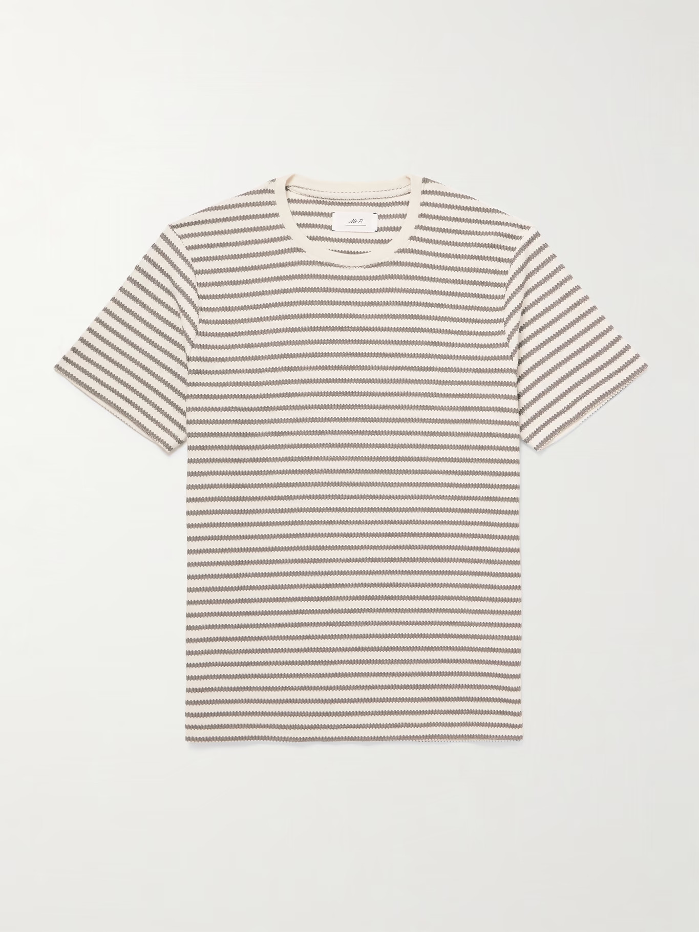 Striped Ribbed Cotton-Jersey T-Shirt | Mr Porter (US & CA)