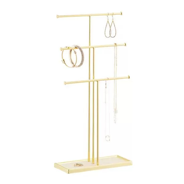 Umbra Gold Tribeca Necklace Stand | The Container Store