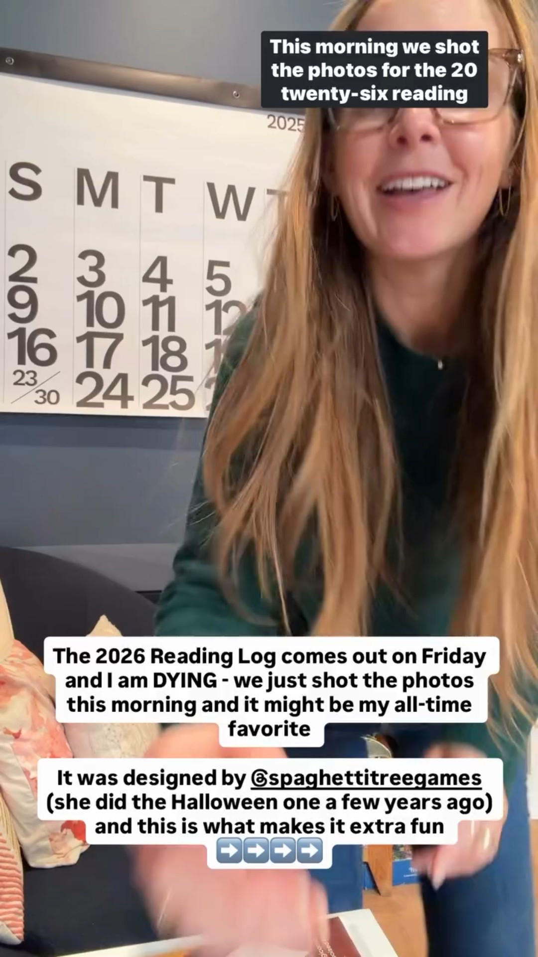 The 2026 Reading Log comes out on Friday and I am DYING - we just shot the photos this morning and it might be my all-time favorite 

It was designed by @spaghettitreegames (she did the Halloween one a few years ago)