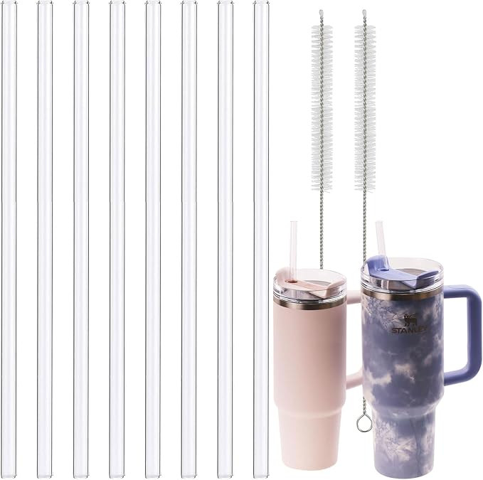10 Packs (8 Pcs for Stanley Straw with 2Pcs Cleaning Brush) for Clear Stanley Straws, For Stanley... | Amazon (US)