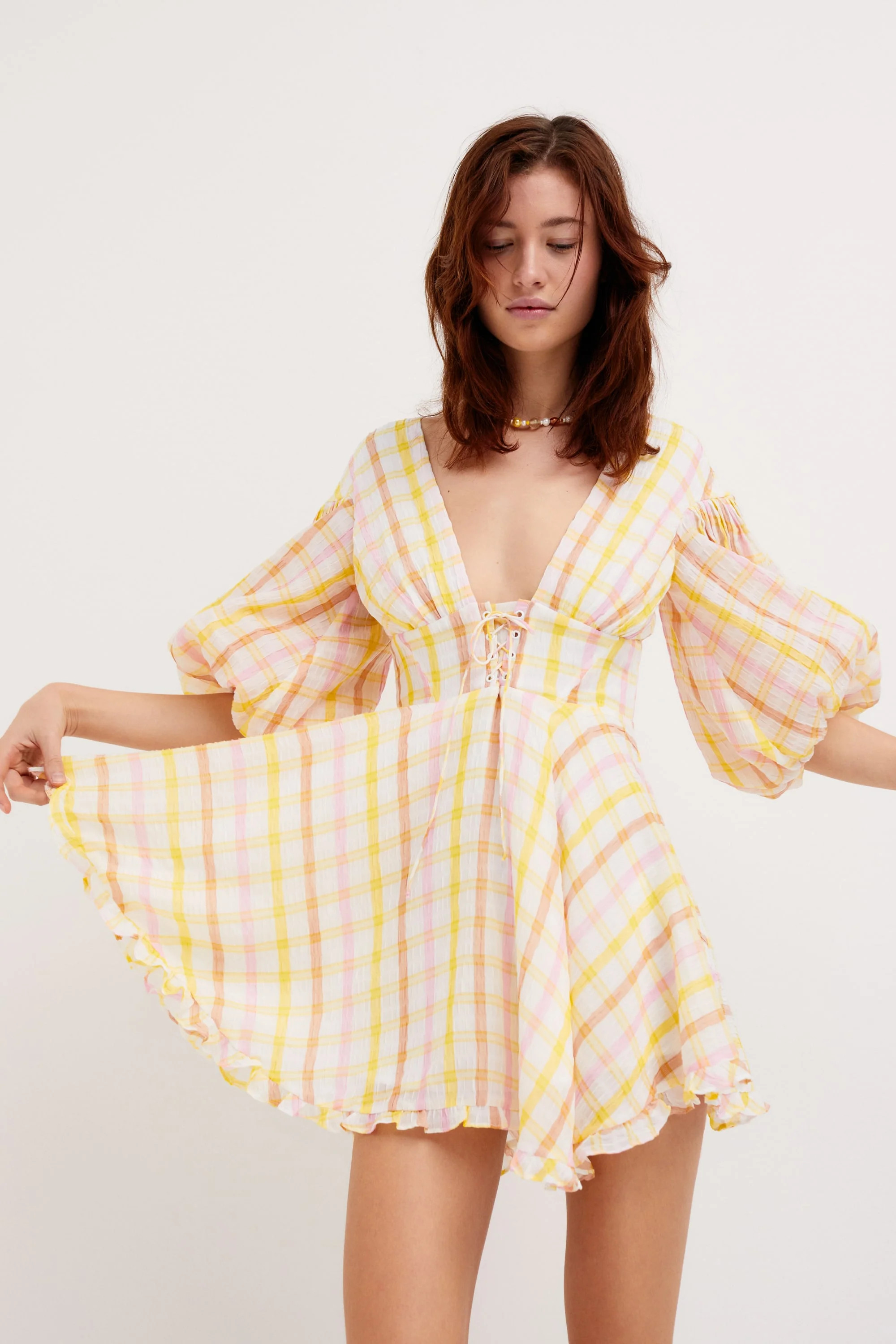 Rue Puff Sleeve Mini Dress | For Love & Lemons
