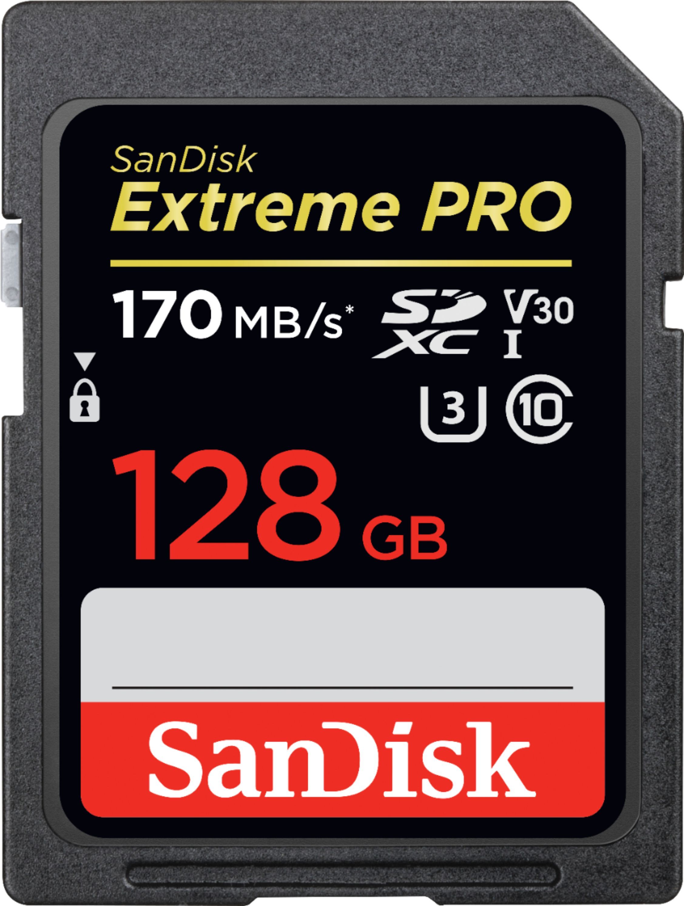 SanDisk Extreme PRO 128GB SDXC UHS-I Memory Card SDSDXXY-128G-ANCIN - Best Buy | Best Buy U.S.