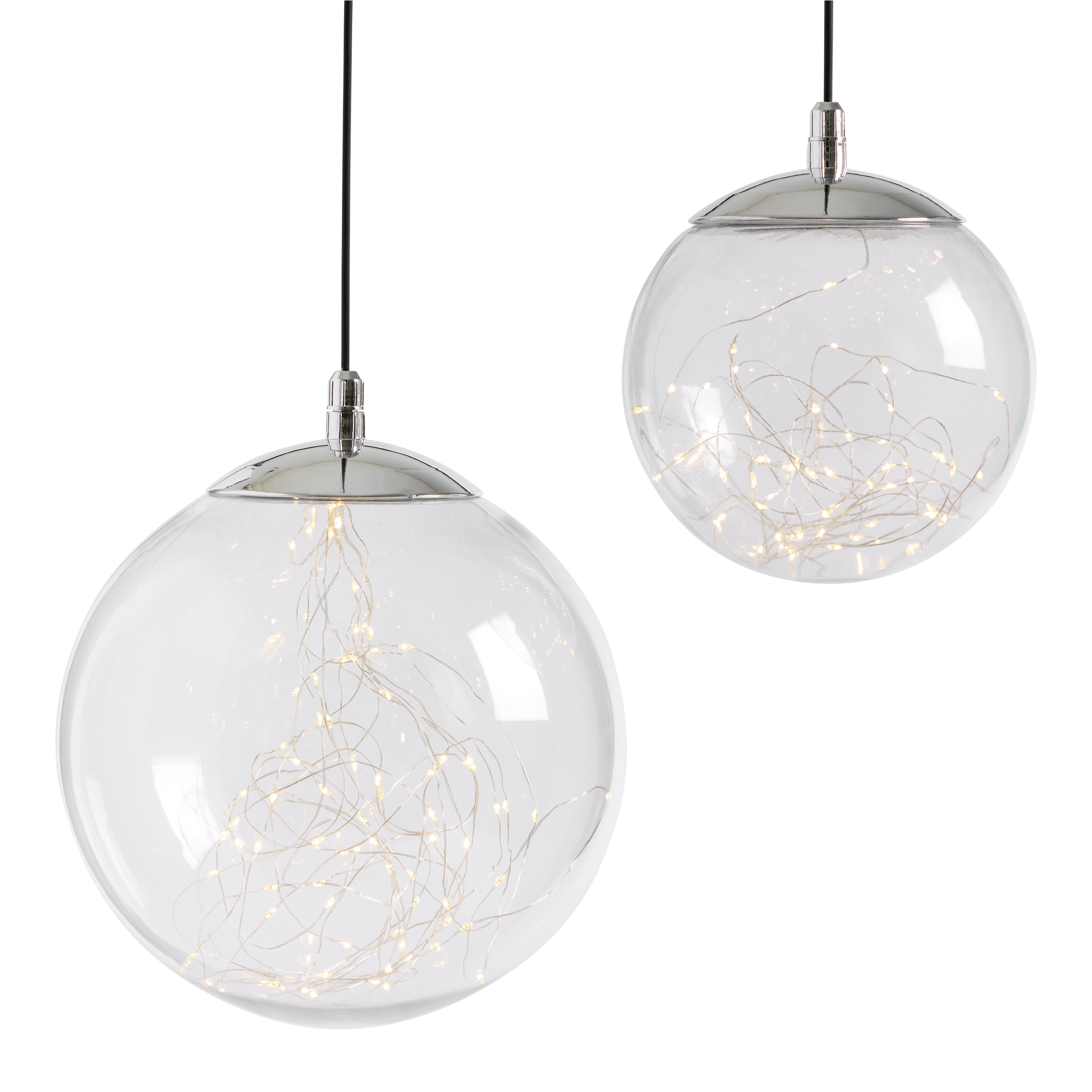 Clear Starry Globe Fairy LED Battery Operated Hanging Decor | World Market