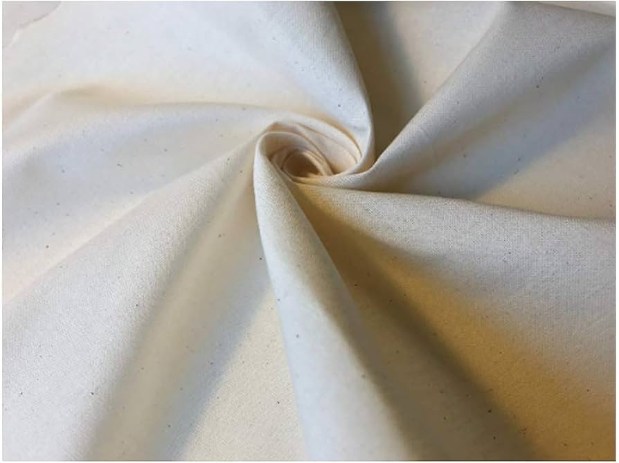Natural 100% Cotton Muslin Fabric/Textile Unbleached - Draping Fabric - by The Yard (60in. Wide) | Amazon (US)