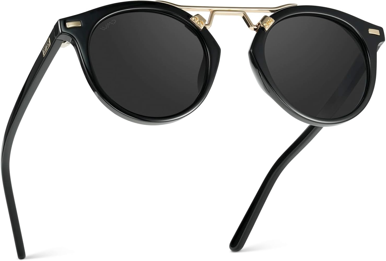 WearMe Pro - Women's Polarized, Round Retro, Double-Bridge Vintage Sunglasses | Amazon (US)