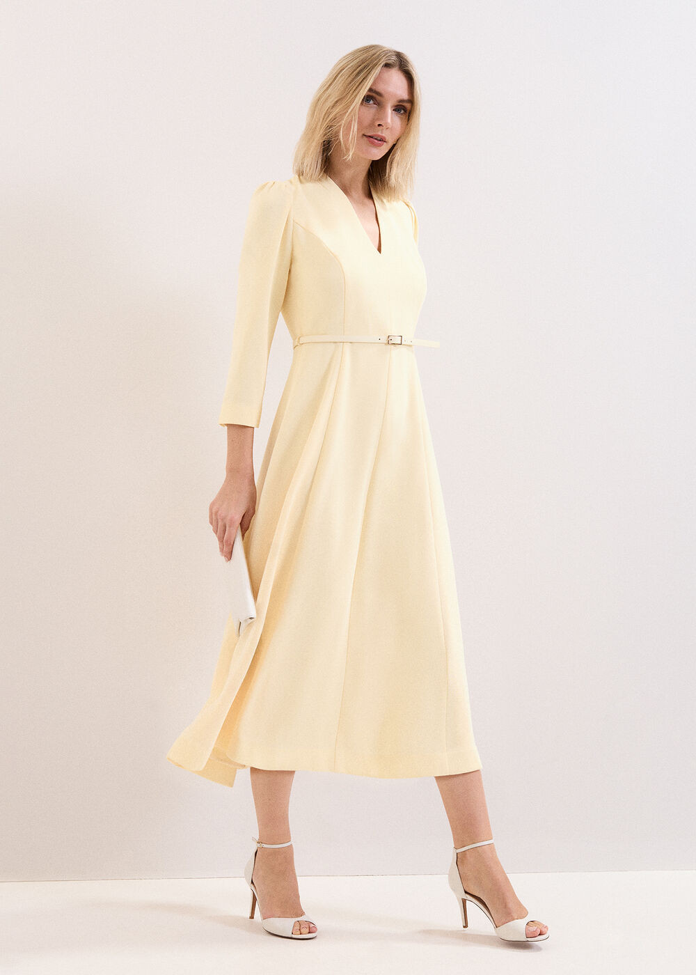 Danielle Yellow Midi Dress | Phase Eight UK | | Phase Eight