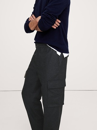 Italian Flannel Pull-On Cargo Pant | Banana Republic (US)