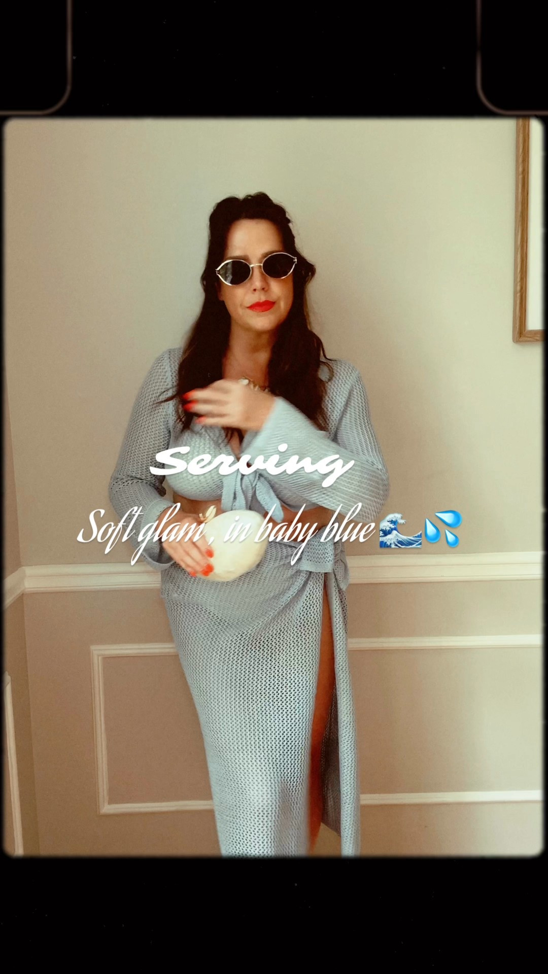 A pretty blue knot set mixed with seashell accessories yes please ! #resortwear #shellclutch #vacationoutfit 

#LTKSummerEdit #LTKFindsUnder50