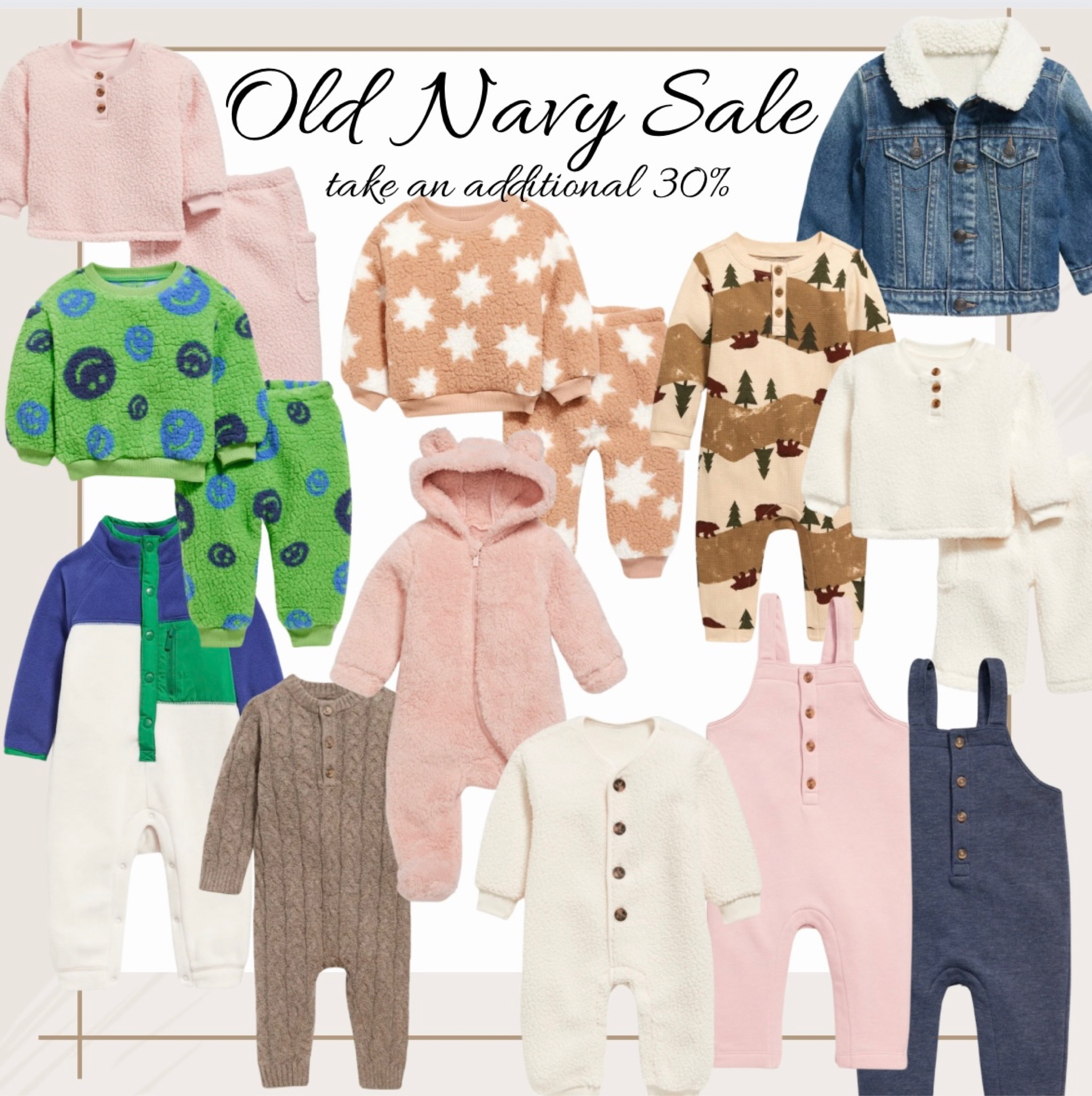Old Navy is having a great sale on everything 🙌🏼 even though Christmas was just a few weeks ago my little P is growing so fast. I feel like I just she grew out of all her warm cloths already. Some of these things will ring up for only $9 !! 
#oldnavyfan #babygirl # babyboy #warmcloths 

#LTKbaby