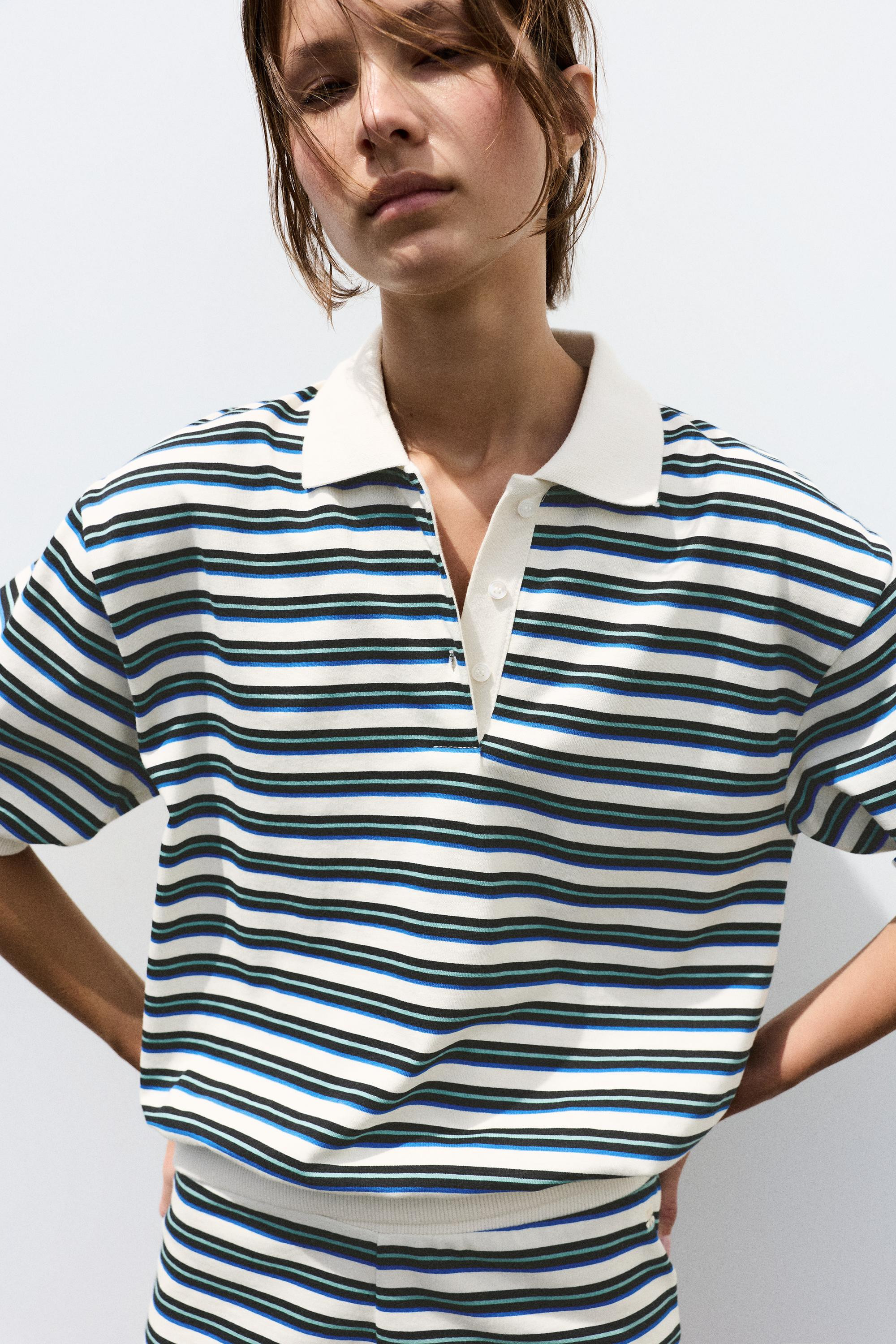 Striped polo shirt | Pull&Bear United Kingdom | PULL and BEAR UK