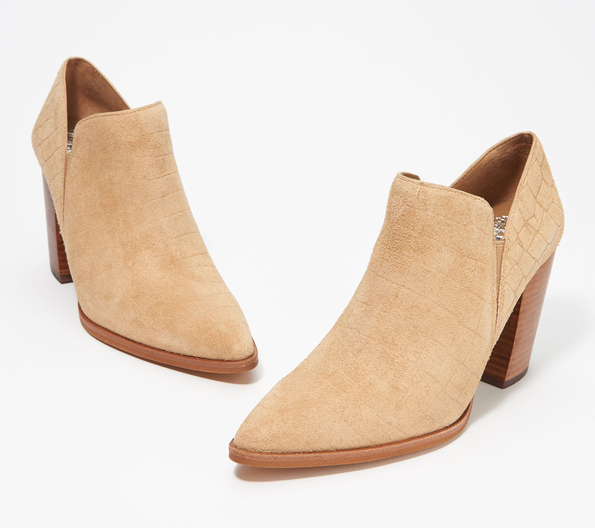 Vince Camuto Suede Slip-On Shooties - Cintella | QVC