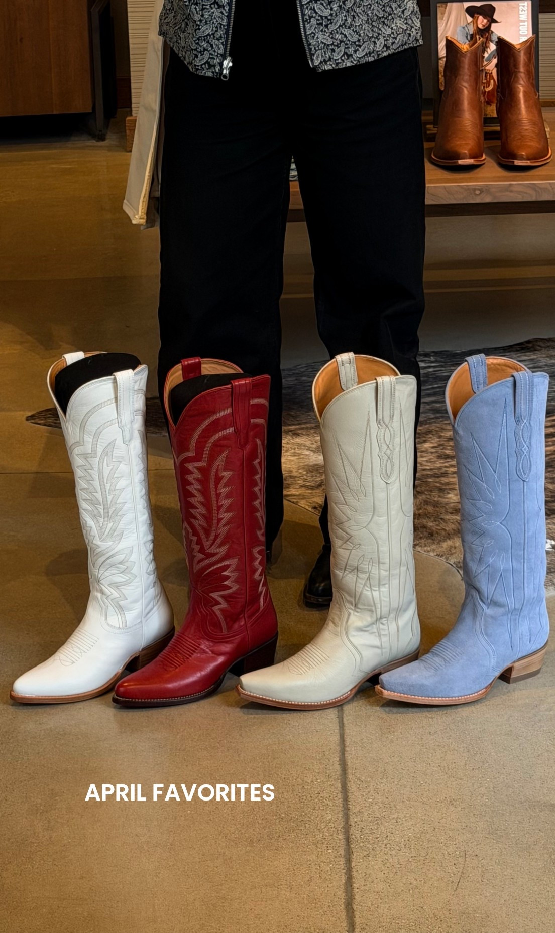 TECOVAS Cowboy boot favorites

snow 7
red 7
cream 6.5
chambray 6.5

Allllllllll soooo cute and linked 


#LTKootd #LTKSaleAlert #LTKdayinmylife