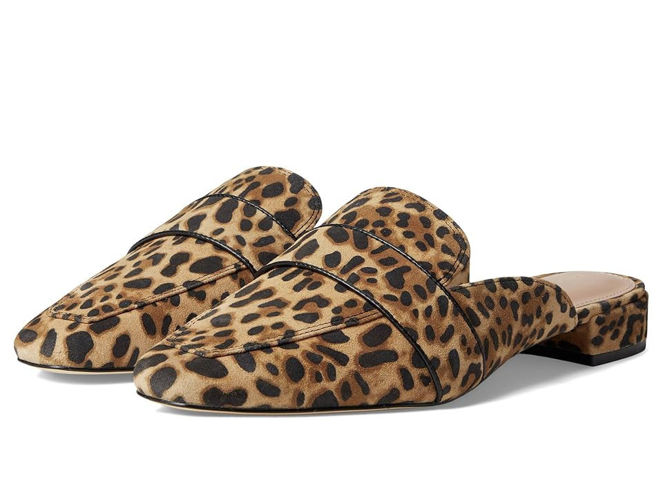 Cole Haan Pasha Mules Women's Flat Shoes Leopard Print Suede : 10.5 B - Medium, Leather/Rubber | Zappos