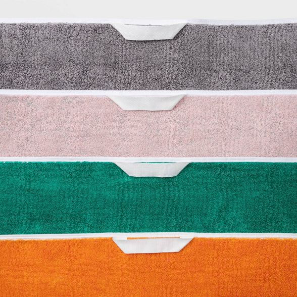 4pk Reversible Striped Beach Towel Set - Sun Squad™ | Target